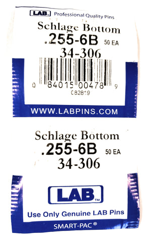 LAB 34-306 Schlage #6 Bottom Pins 100 Pack