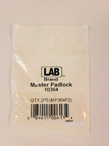 LAB 10364 Master Padlock #4 Bottom Pins 200 Pack