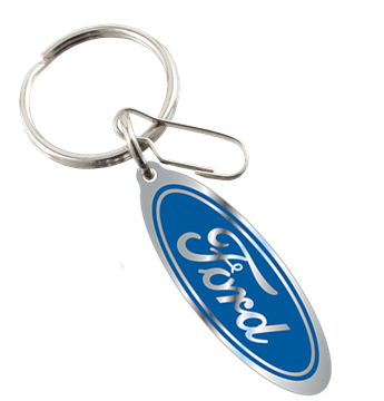 Plasticolor 004191R01 Ford Blue Oval Enamel Metal Key Chain