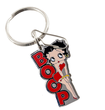 Plasticolor 004467R01 Betty Boop Posing Enamel Metal Key Chain