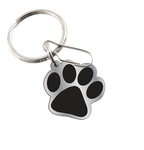 Plasticolor 004479R01 Dog Paw Enamel Metal Key Chain
