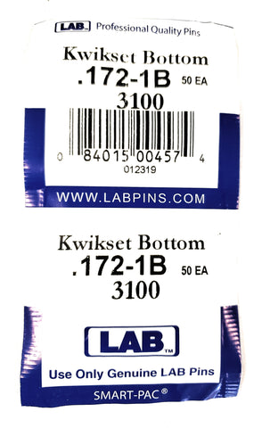 LAB 3100 Kwikset #1 Bottom Pins 100 Pack