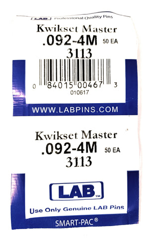 LAB 3113 Kwikset #4 Master Pins 100 Pack