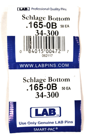 LAB 34-300 Schlage #0 Bottom Pins 100 Pack