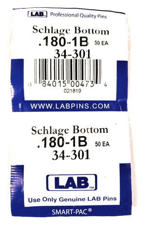 LAB 34-301 Schlage #1 Bottom Pins 100 Pack
