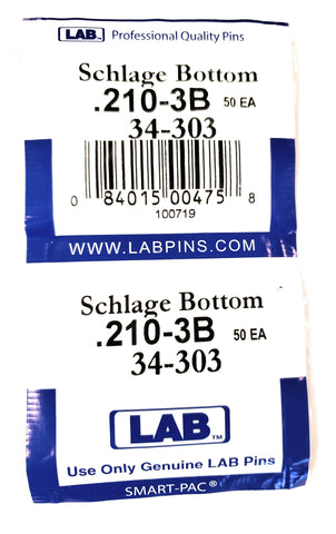 LAB 34-303 Schlage #3 Bottom Pins 100 Pack