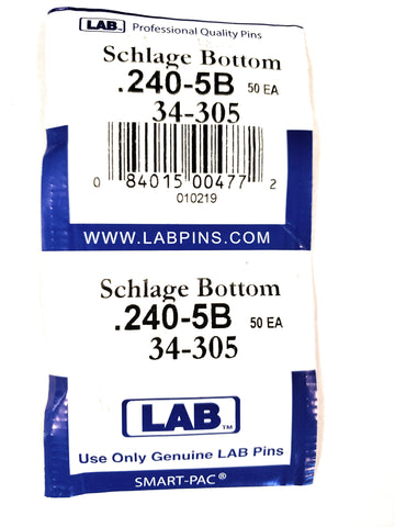 LAB 34-305 Schlage #5 Bottom Pins 100 Pack