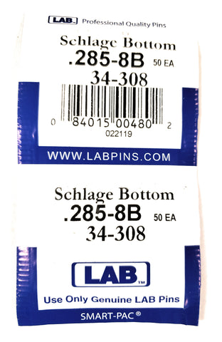 LAB 34-308 Schlage #8 Bottom Pins 100 Pack