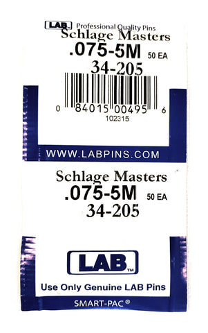 LAB 34-205 Schlage #5 Master Pins 100 Pack