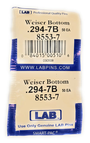 LAB 8553-7 Weiser #7 Bottom Pins 100 Pack