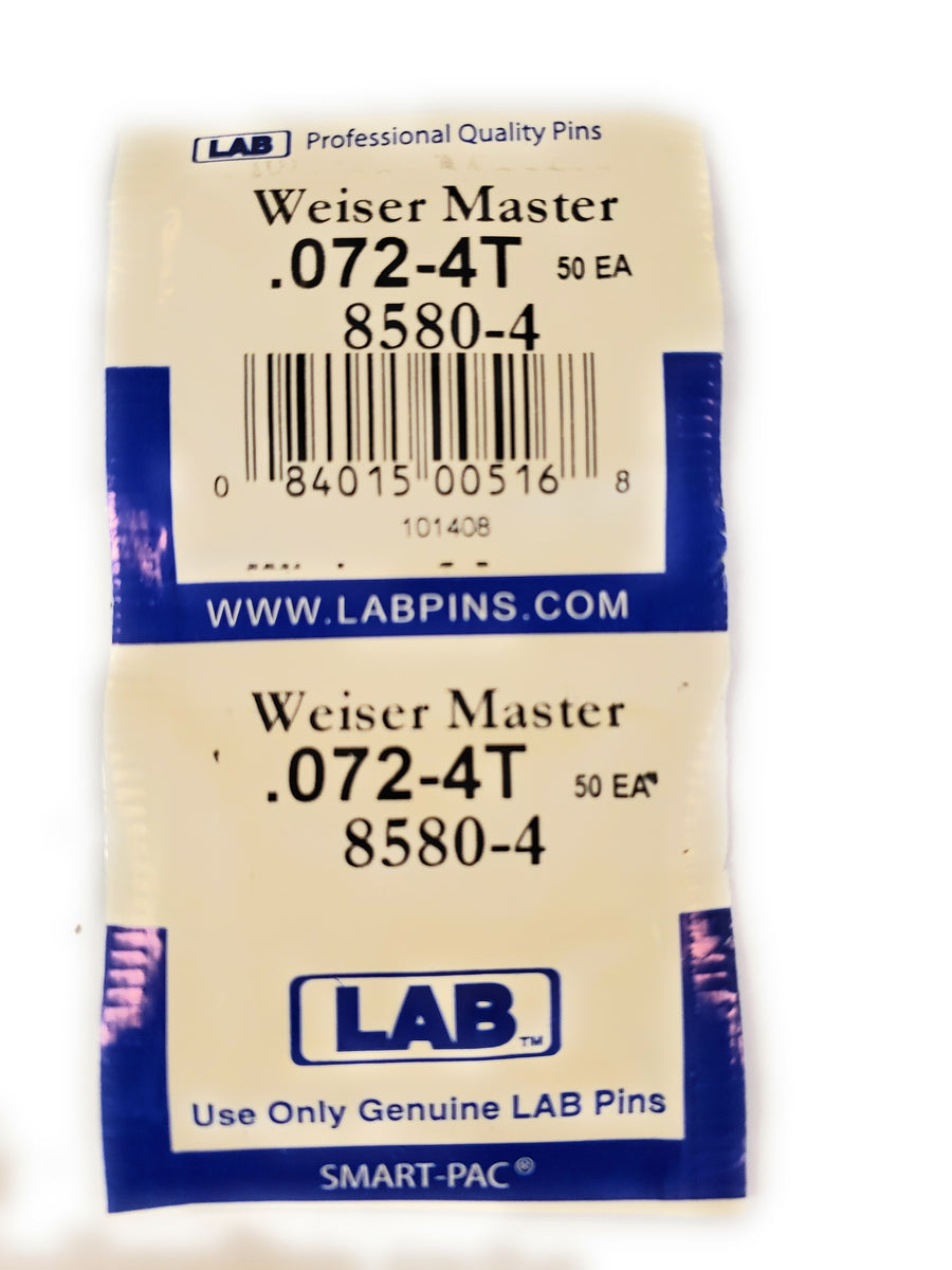 LAB 8580-4 Weiser #4 Master Pins 100 Pack – Northwest Lock & Supply