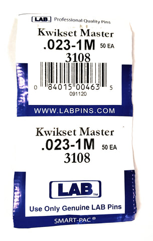 LAB 3108 Kwikset #1 Master Pins 100 Pack