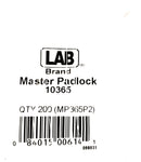 LAB 10365 Master Padlock #5 Bottom Pins 200 Pack