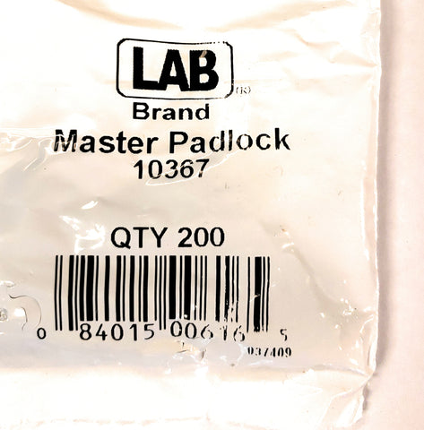 LAB 10367 Master Padlock #7 Bottom Pins 200 Pack