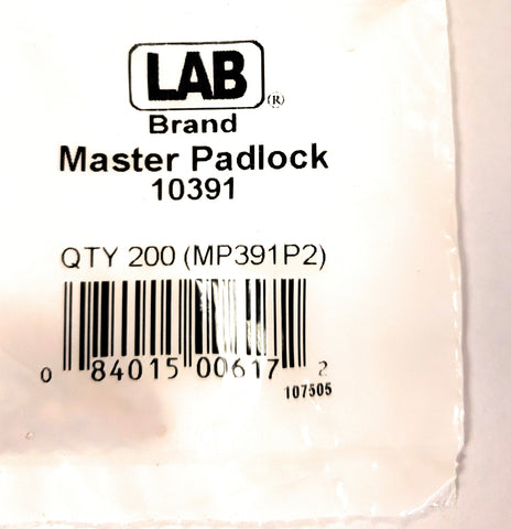 LAB 10391 Master Padlock #1 Master Pins 200 Pack