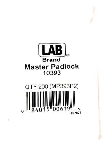LAB 10393 Master Padlock #3 Master Pins 200 Pack