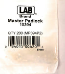 LAB 10394 Master Padlock #4 Master Pins 200 Pack