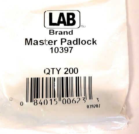 LAB 10397 Master Padlock #7 Master Pins 200 Pack