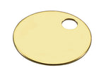 Lucky Line 26006 3/4" Brass Key Tags Box of 100