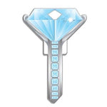 Lucky Line B102 Key Shapes Diamond Ring Key Blank