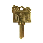 Lucky Line B405 Key Shapes Brass House Key Blank