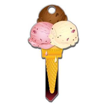Lucky Line B111 Key Shapes Ice Cream Cone Key Blank