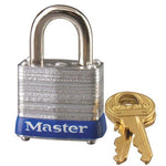 Master #7 Laminated Steel 1 1/8" Wide Padlock