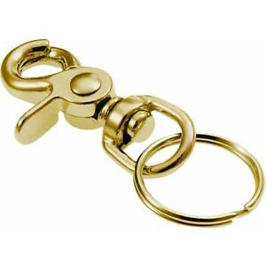 Lucky Line 44001 Brass Trigger Snap Key Ring