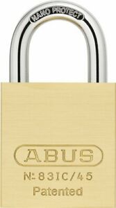 Abus 83IC/45 1 3/4" Wide Small Format IC Core Brass Padlock